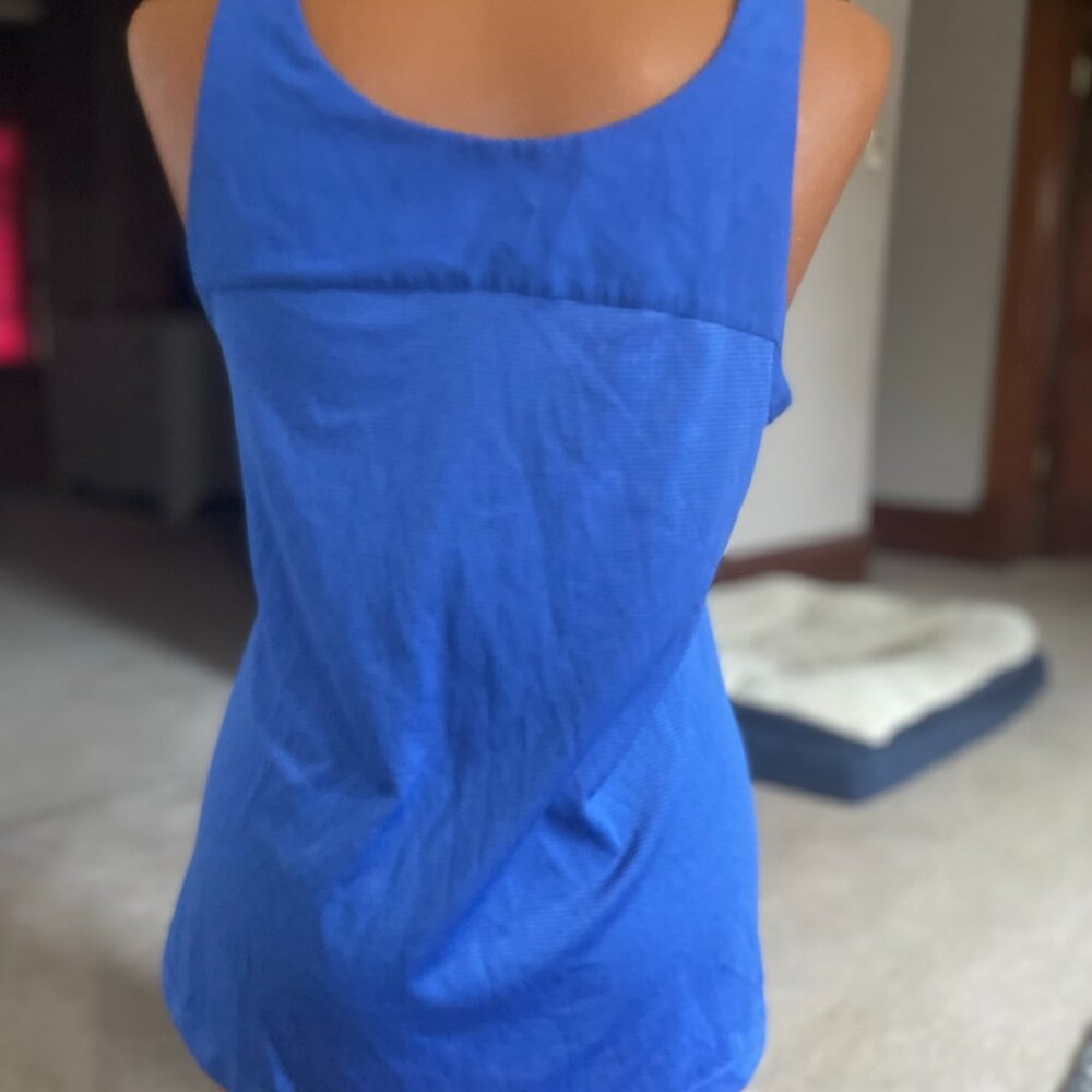 Danskin Now Royal Blue Semi-Fitted Tank Top - Size M (8–10) - Picture 2 of 4